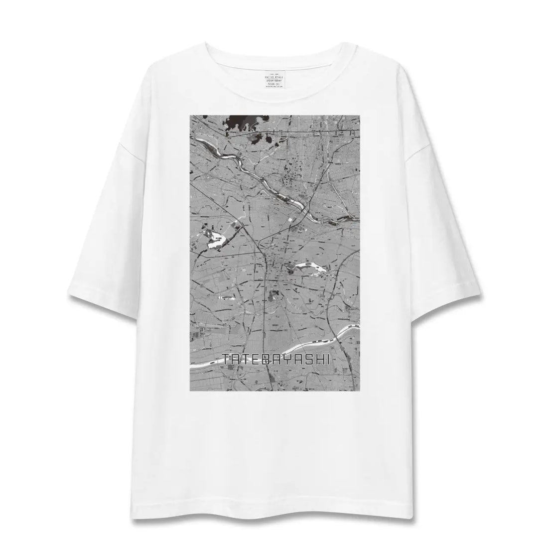 【館林(群馬県)】地図柄ビッグシルエットTシャツ