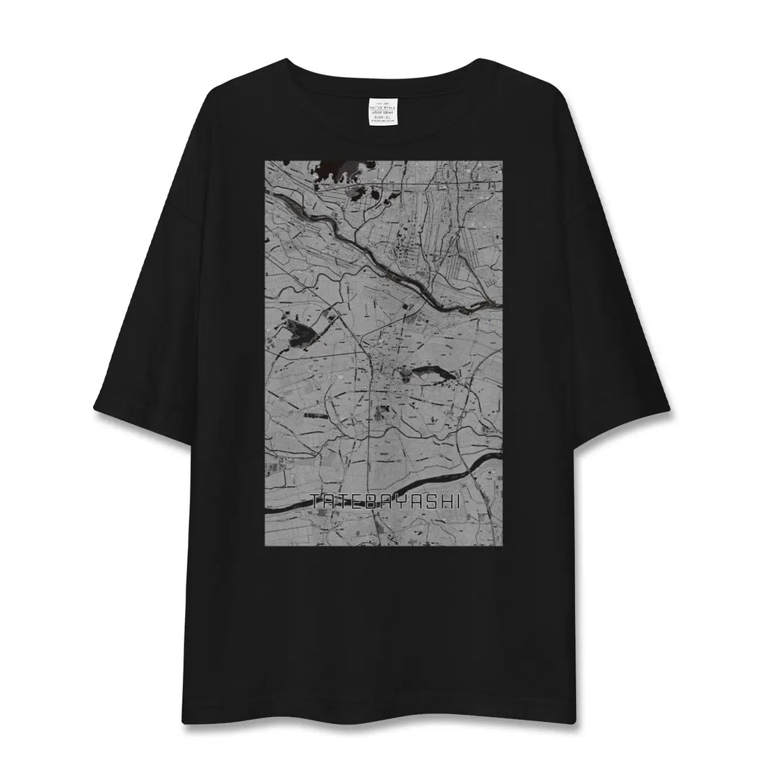 【館林(群馬県)】地図柄ビッグシルエットTシャツ