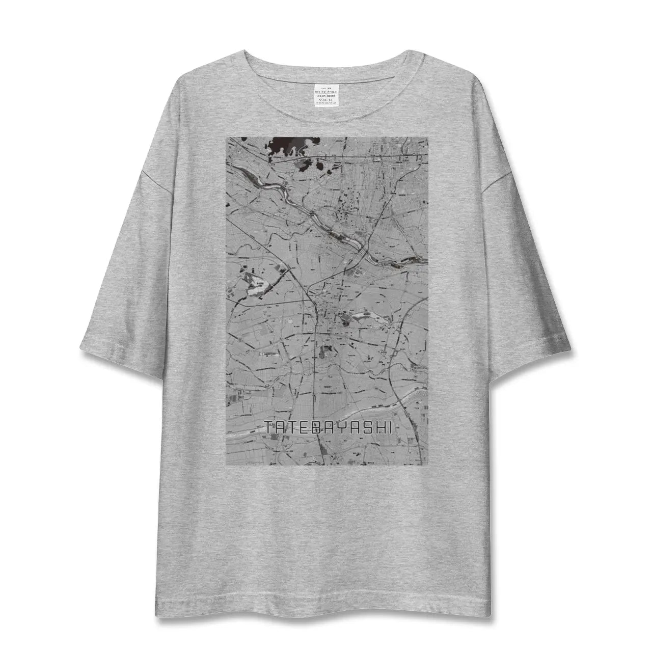 【館林(群馬県)】地図柄ビッグシルエットTシャツ
