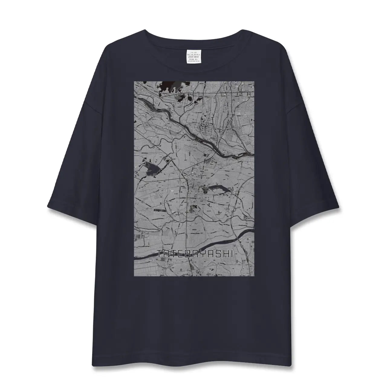 【館林(群馬県)】地図柄ビッグシルエットTシャツ