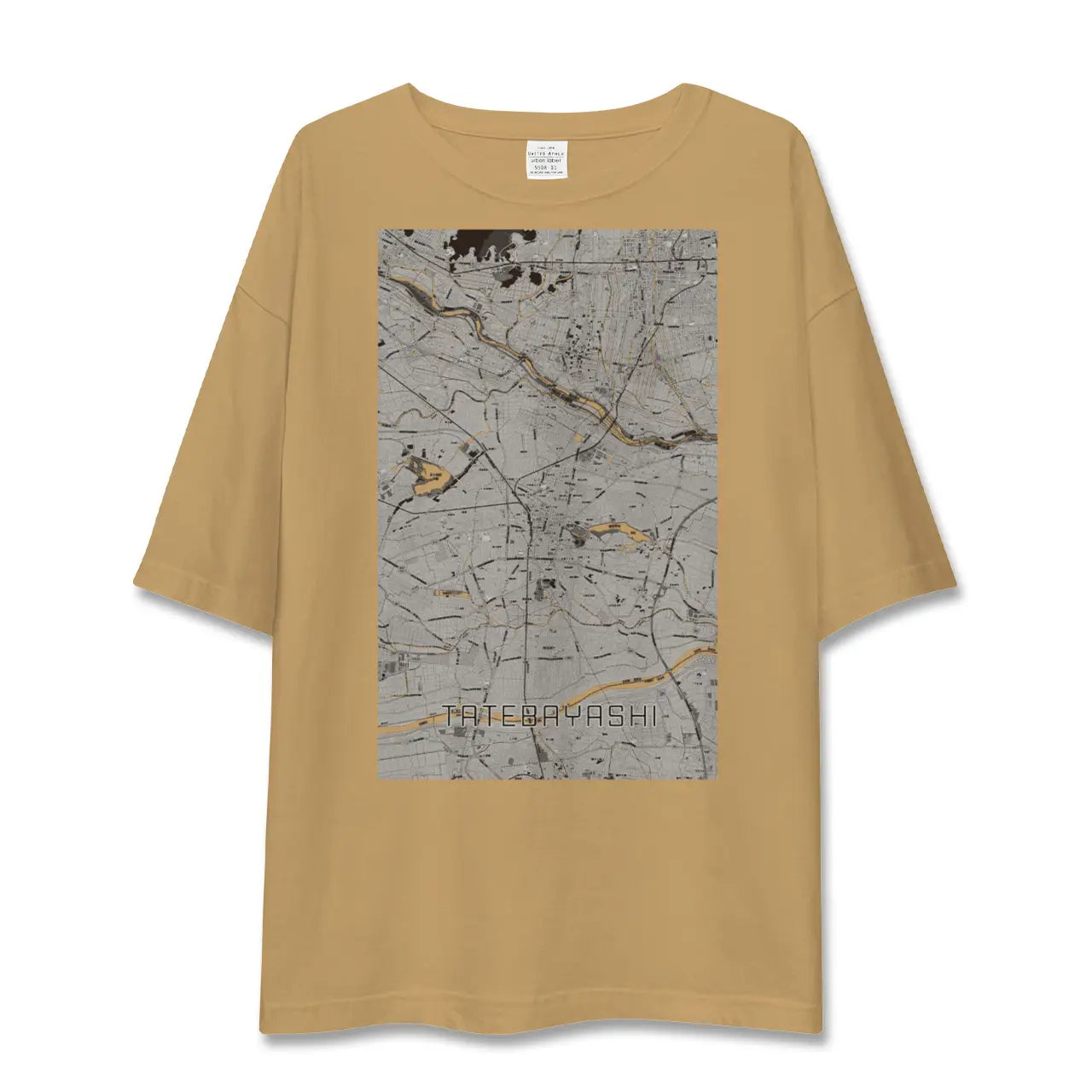 【館林(群馬県)】地図柄ビッグシルエットTシャツ