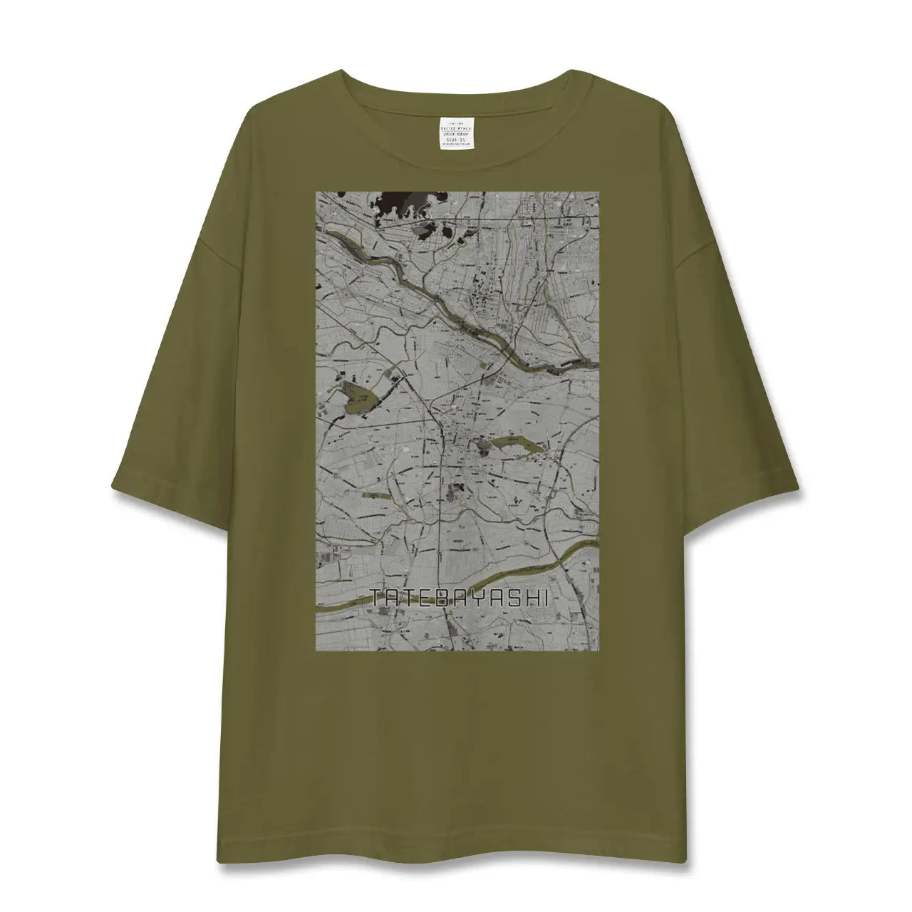 【館林(群馬県)】地図柄ビッグシルエットTシャツ