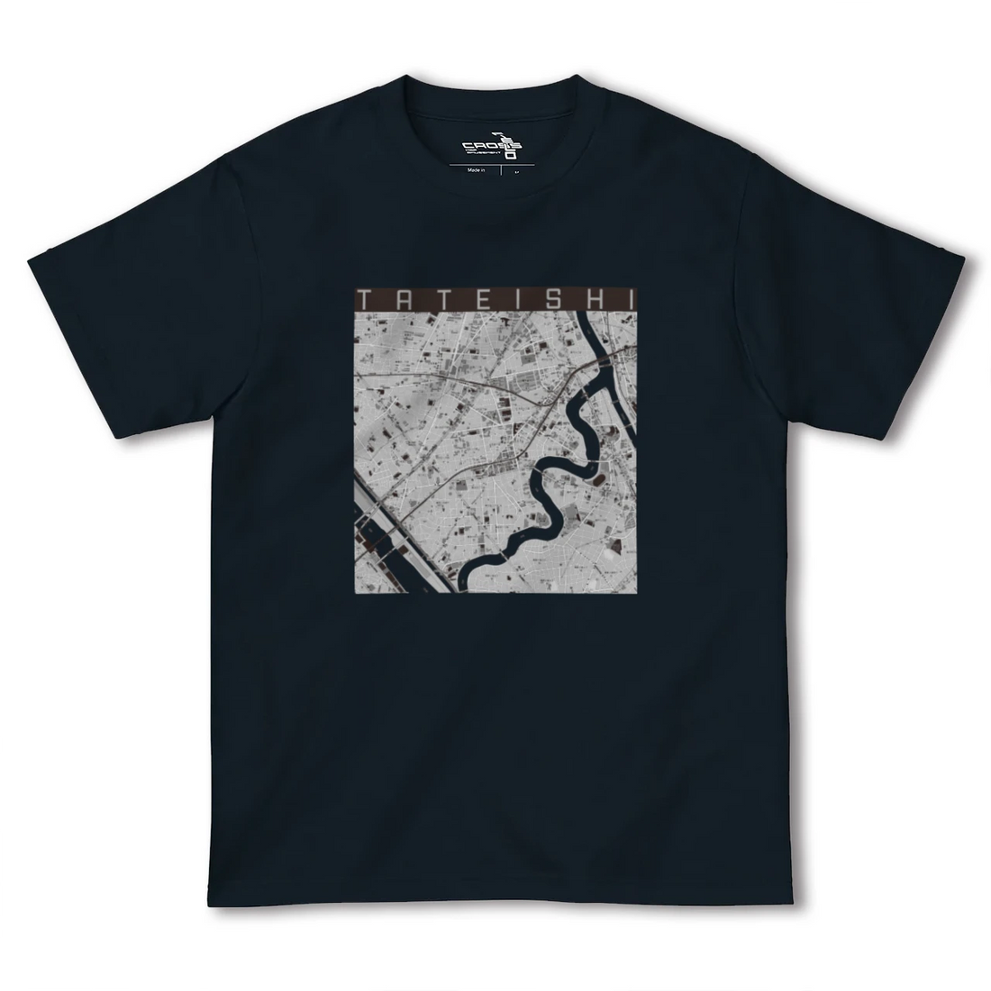 【立石(東京都)】地図柄ヘビーウェイトTシャツ