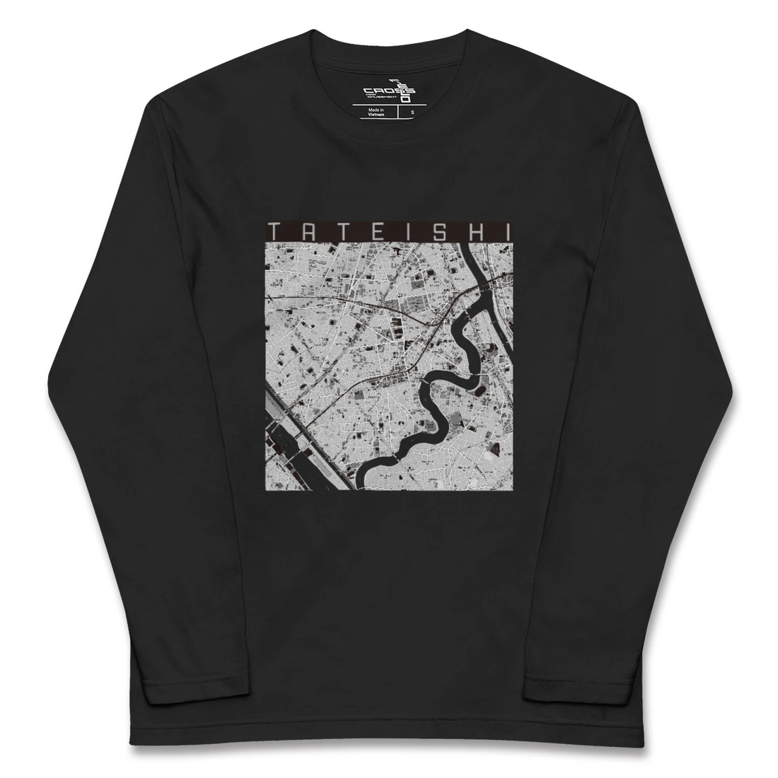 【立石(東京都)】地図柄ロングスリーブTシャツ