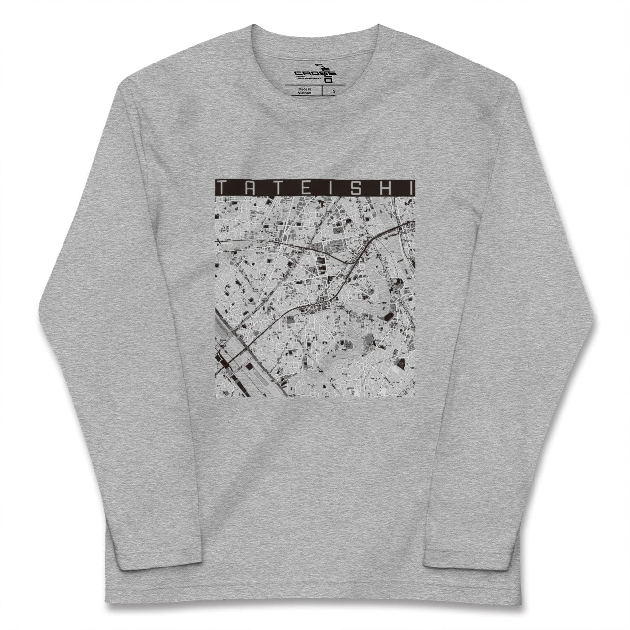 【立石(東京都)】地図柄ロングスリーブTシャツ