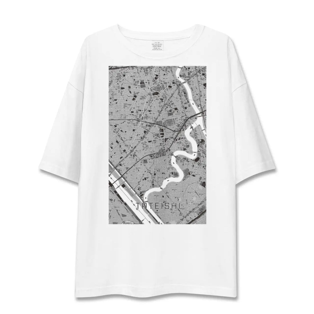 【立石(東京都)】地図柄ビッグシルエットTシャツ
