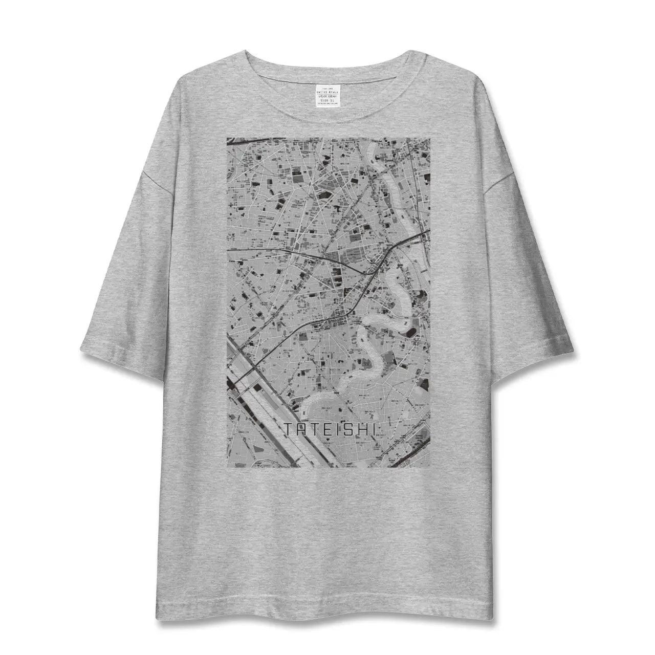 【立石(東京都)】地図柄ビッグシルエットTシャツ