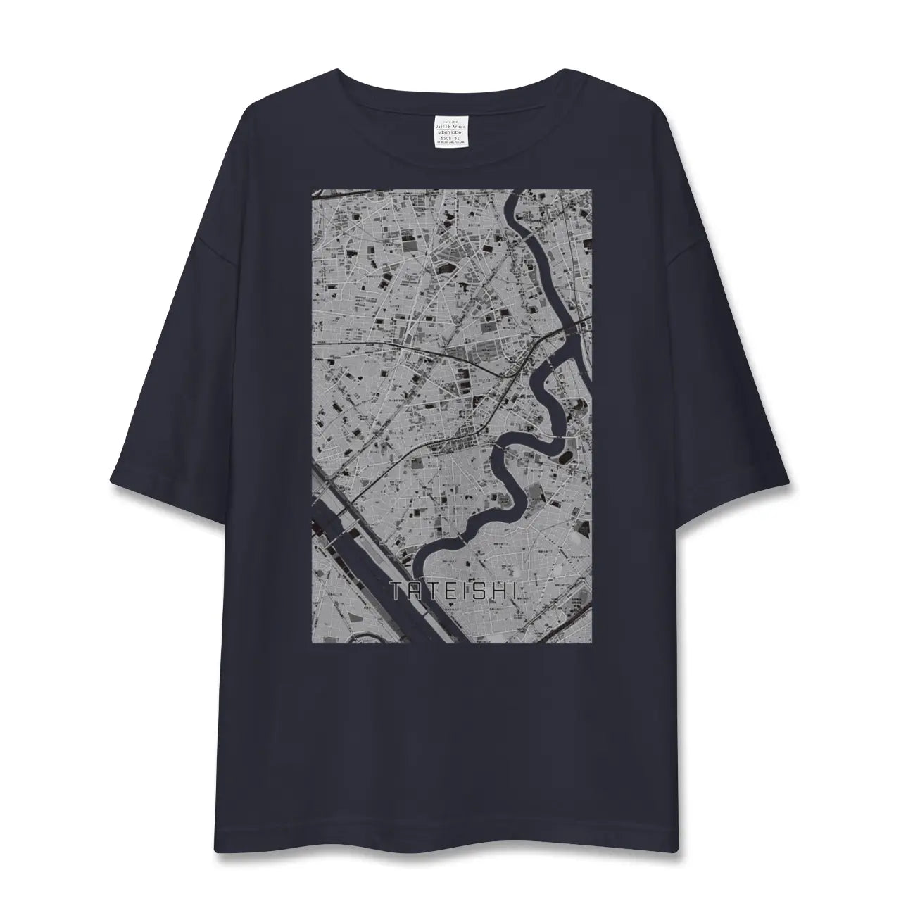 【立石(東京都)】地図柄ビッグシルエットTシャツ