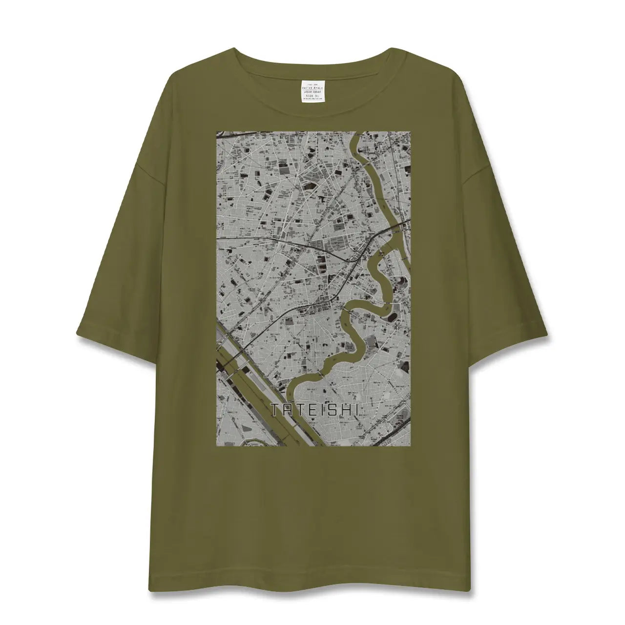 【立石(東京都)】地図柄ビッグシルエットTシャツ
