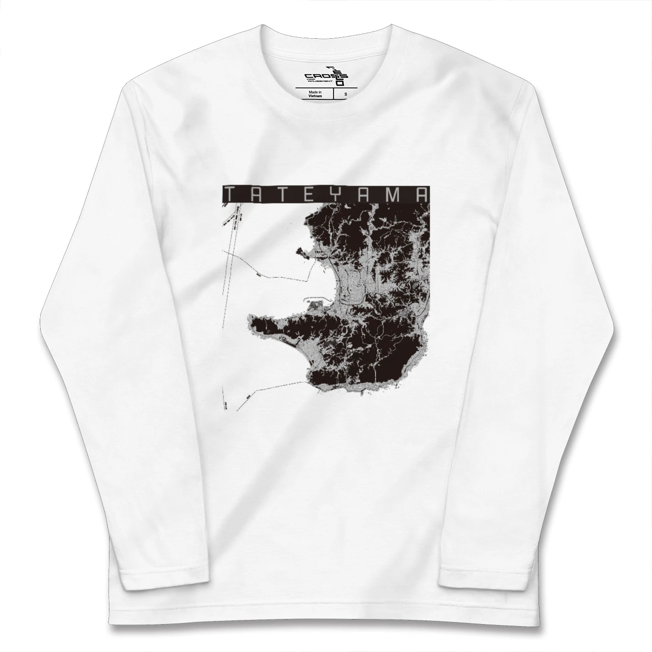 【館山2(千葉県)】地図柄ロングスリーブTシャツ