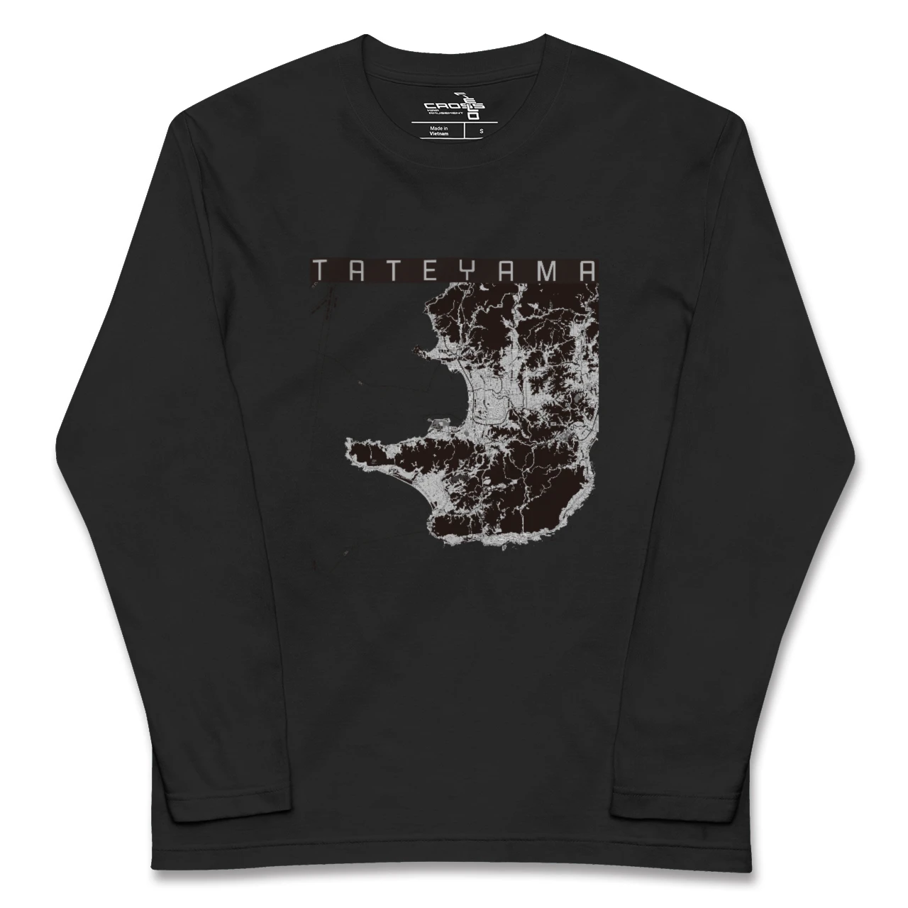 【館山2(千葉県)】地図柄ロングスリーブTシャツ