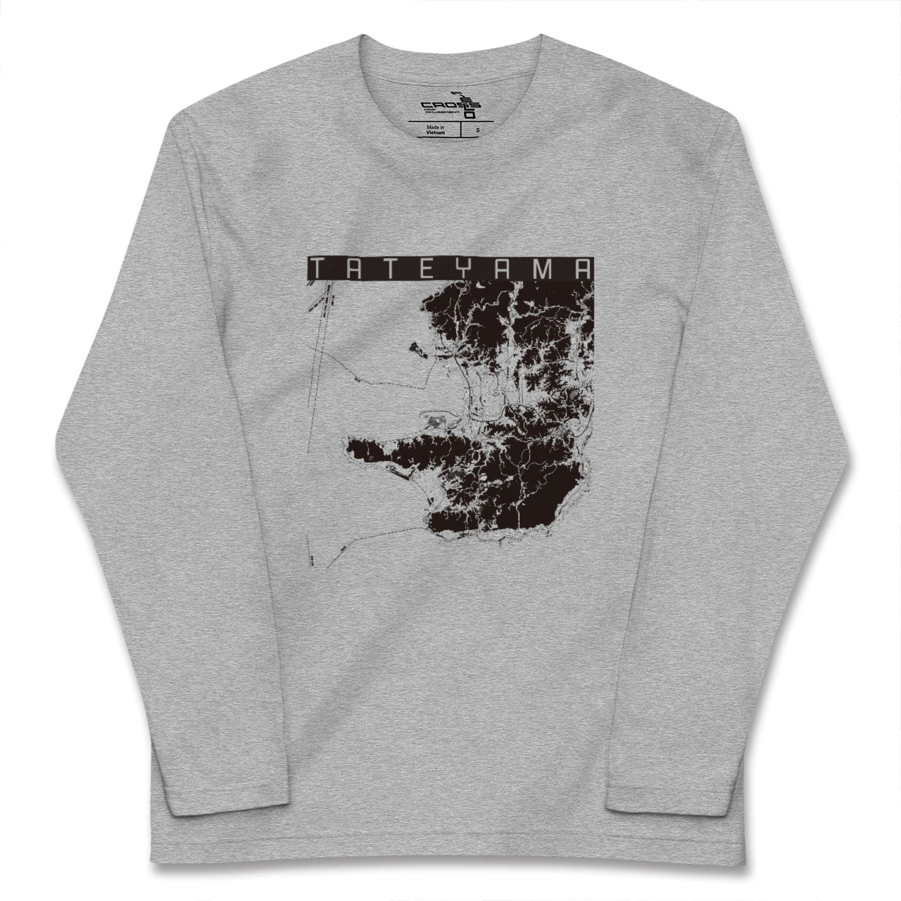 【館山2(千葉県)】地図柄ロングスリーブTシャツ