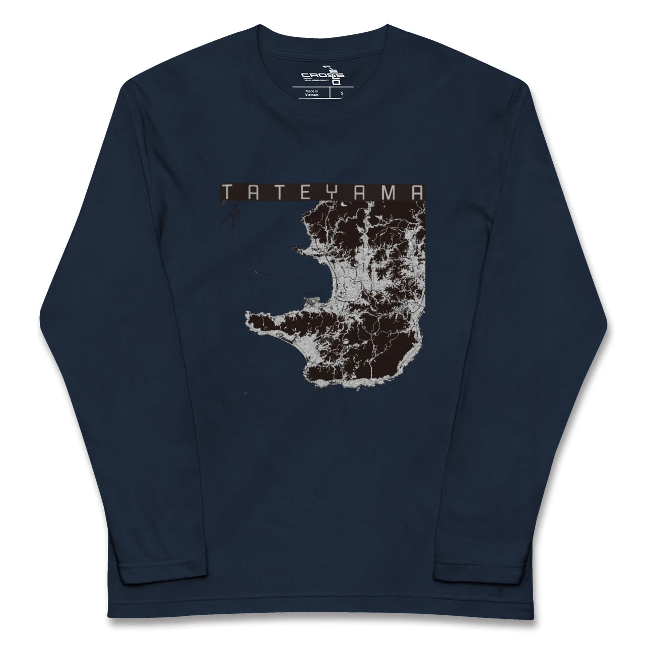 【館山2(千葉県)】地図柄ロングスリーブTシャツ