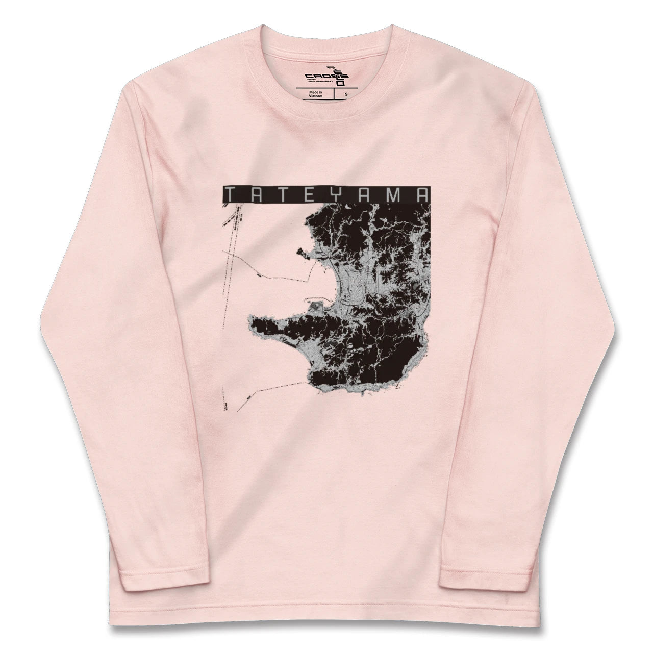 【館山2(千葉県)】地図柄ロングスリーブTシャツ