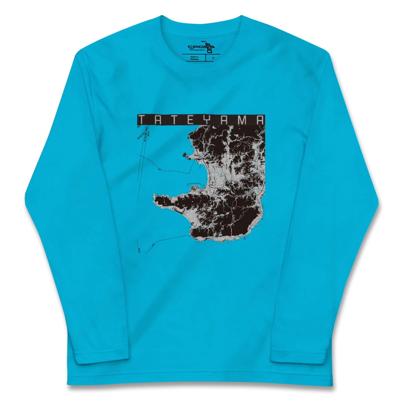 【館山2(千葉県)】地図柄ロングスリーブTシャツ