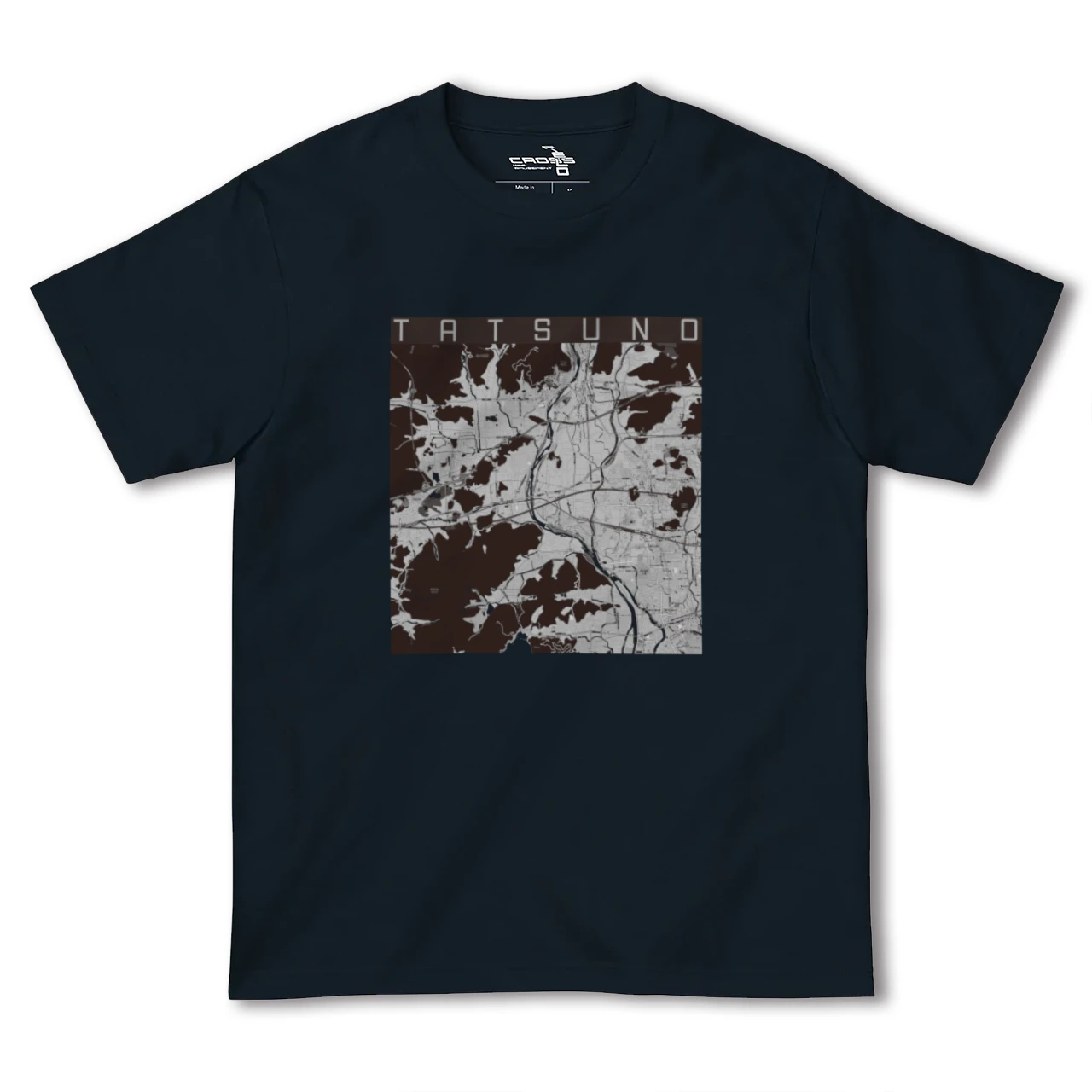 【たつの(兵庫県)】地図柄ヘビーウェイトTシャツ