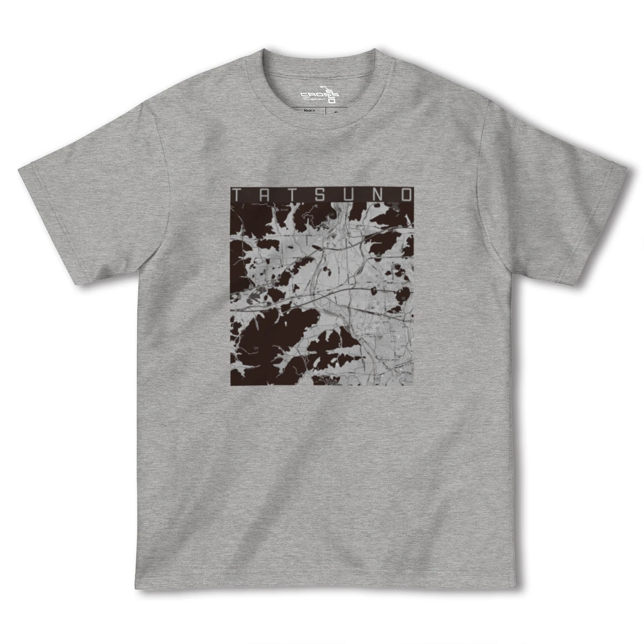 【たつの(兵庫県)】地図柄ヘビーウェイトTシャツ