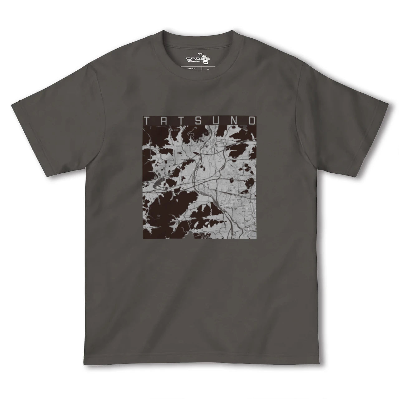 【たつの(兵庫県)】地図柄ヘビーウェイトTシャツ