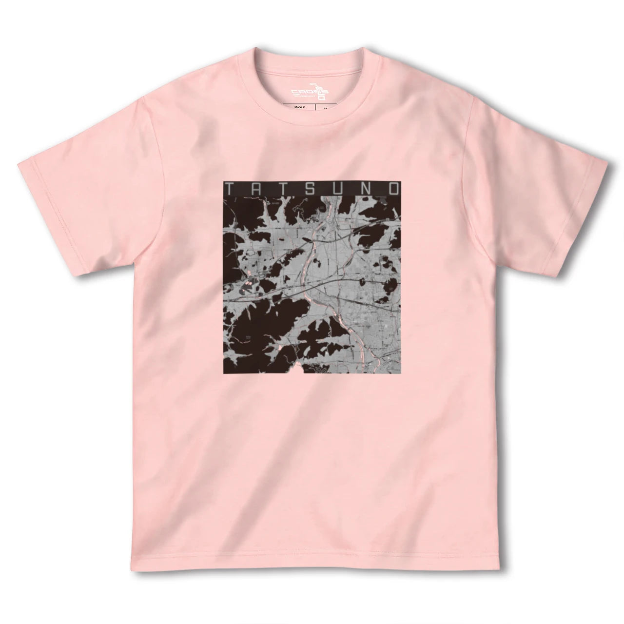 【たつの(兵庫県)】地図柄ヘビーウェイトTシャツ