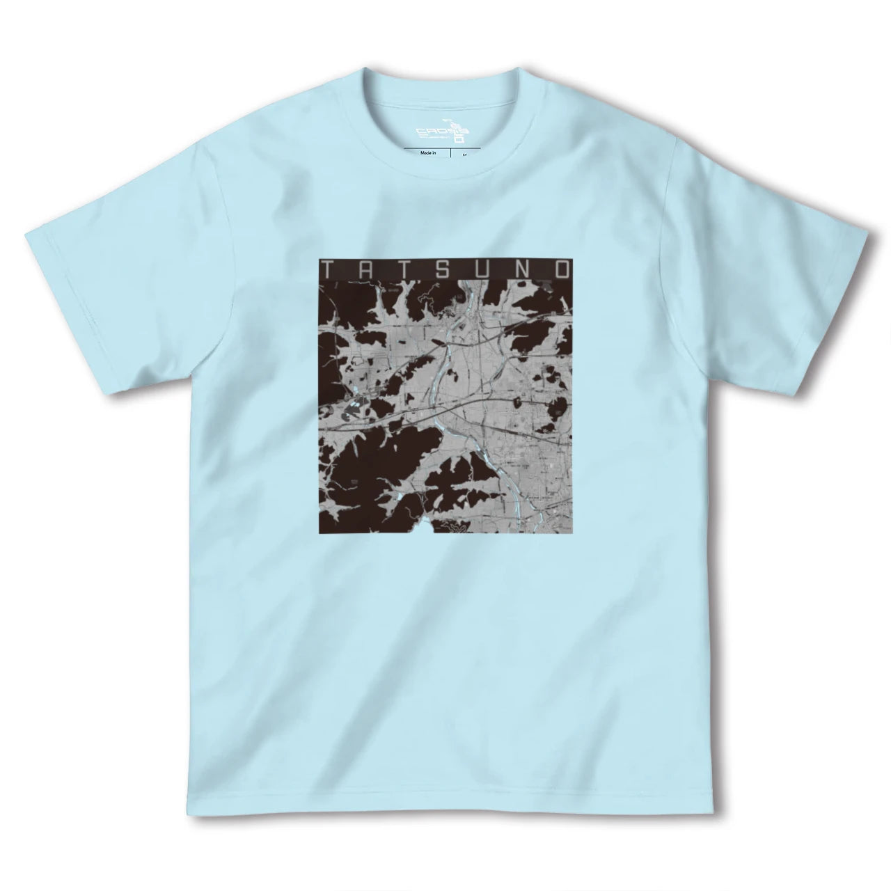 【たつの(兵庫県)】地図柄ヘビーウェイトTシャツ