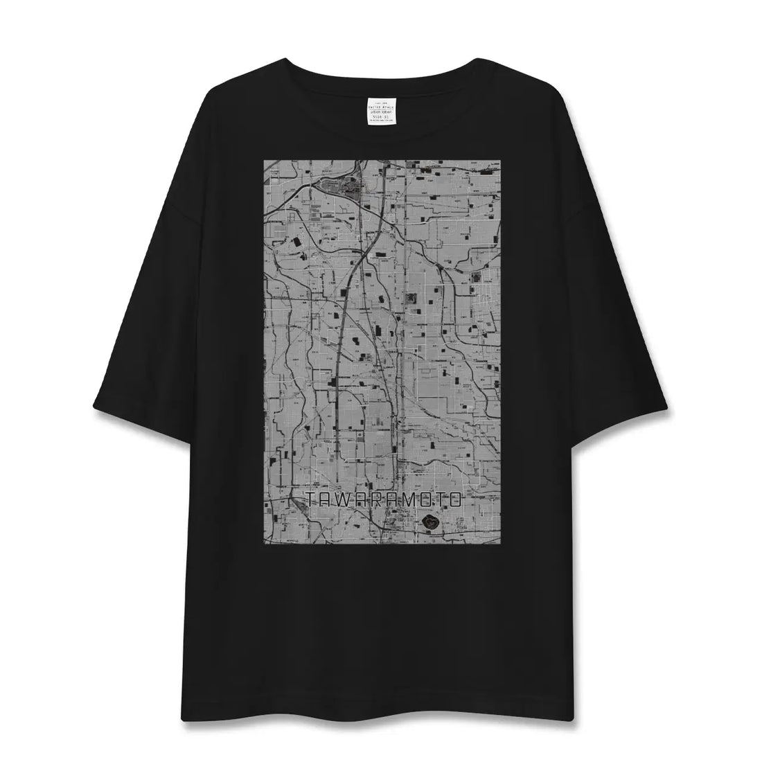 【田原本(奈良県)】地図柄ビッグシルエットTシャツ