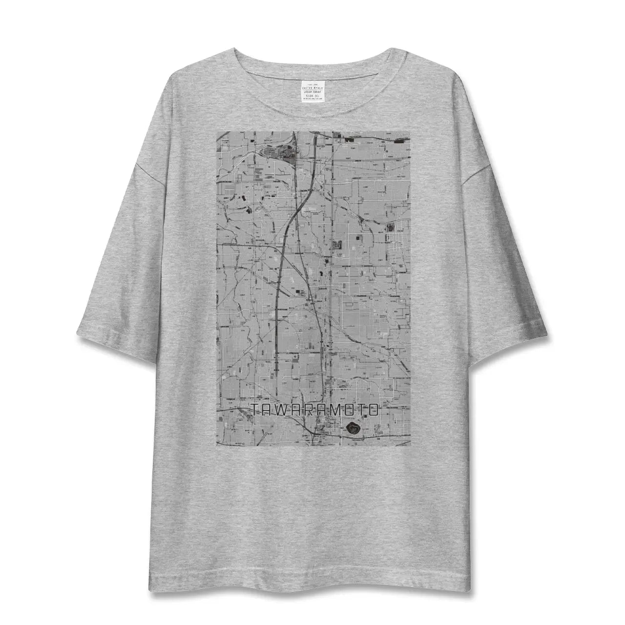 【田原本(奈良県)】地図柄ビッグシルエットTシャツ