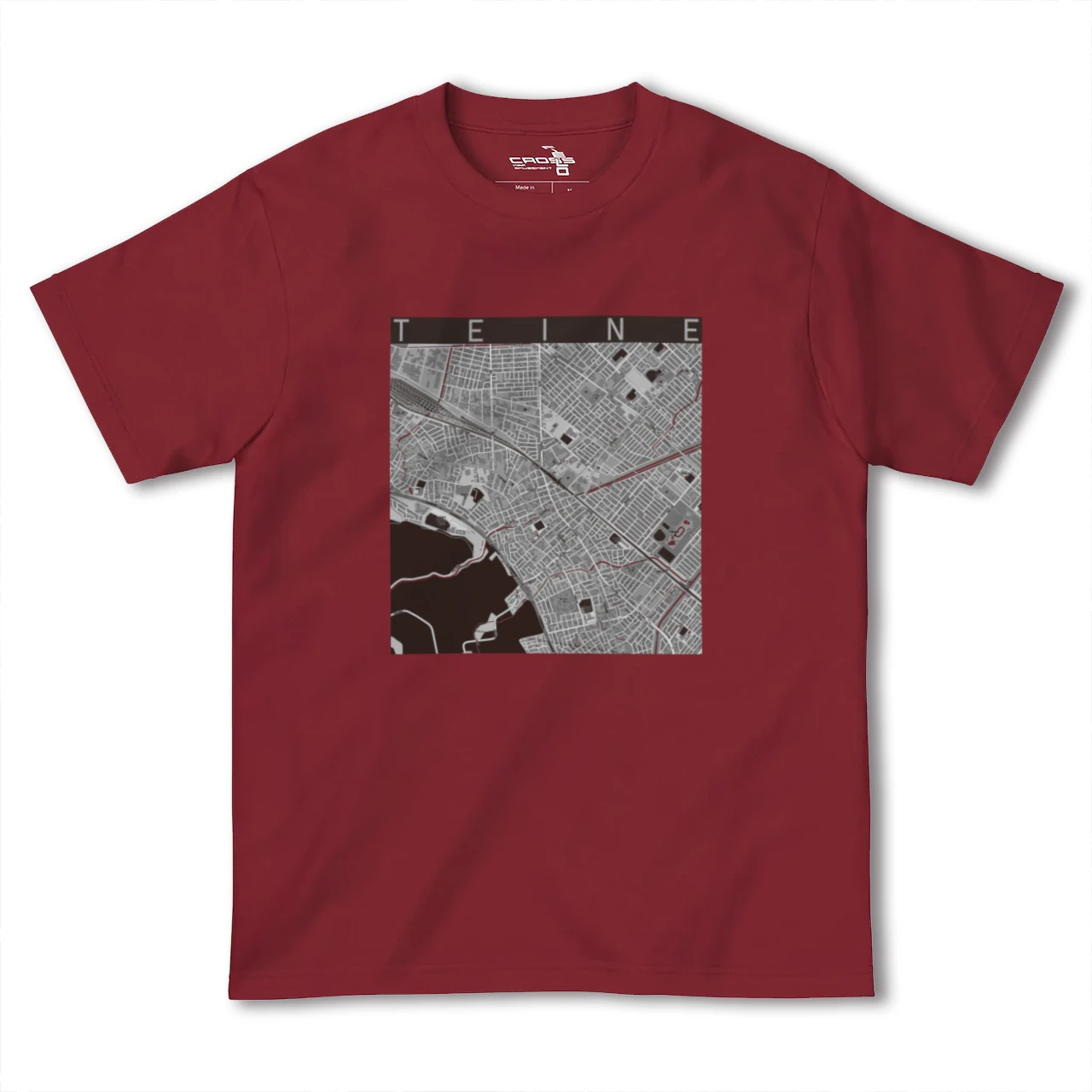 【手稲(北海道)】地図柄ヘビーウェイトTシャツ