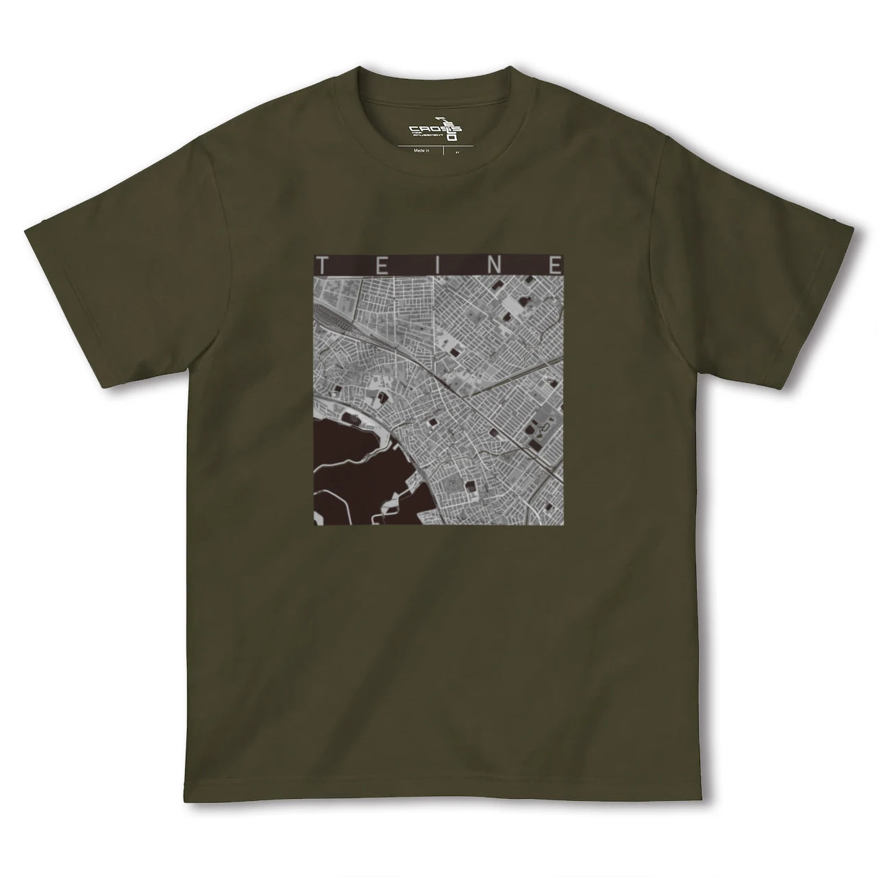 【手稲(北海道)】地図柄ヘビーウェイトTシャツ