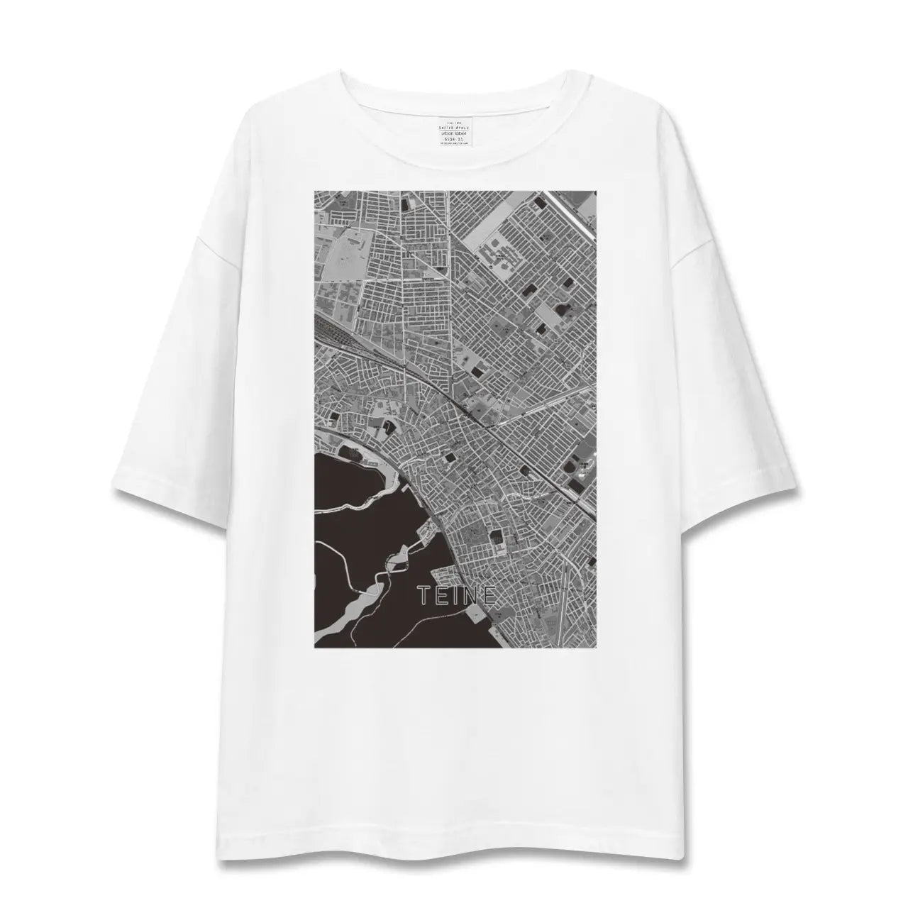 【手稲(北海道)】地図柄ビッグシルエットTシャツ