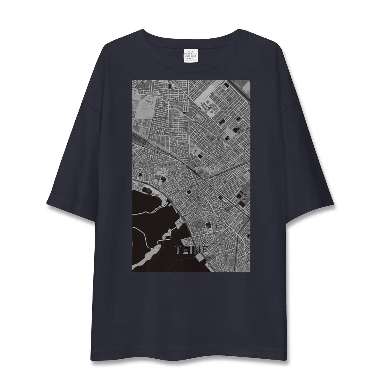 【手稲(北海道)】地図柄ビッグシルエットTシャツ