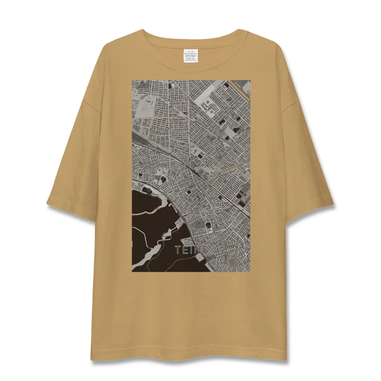 【手稲(北海道)】地図柄ビッグシルエットTシャツ