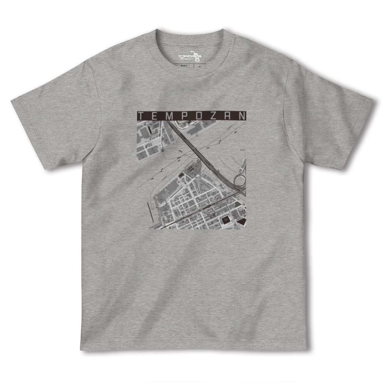 【天保山(大阪府)】地図柄ヘビーウェイトTシャツ