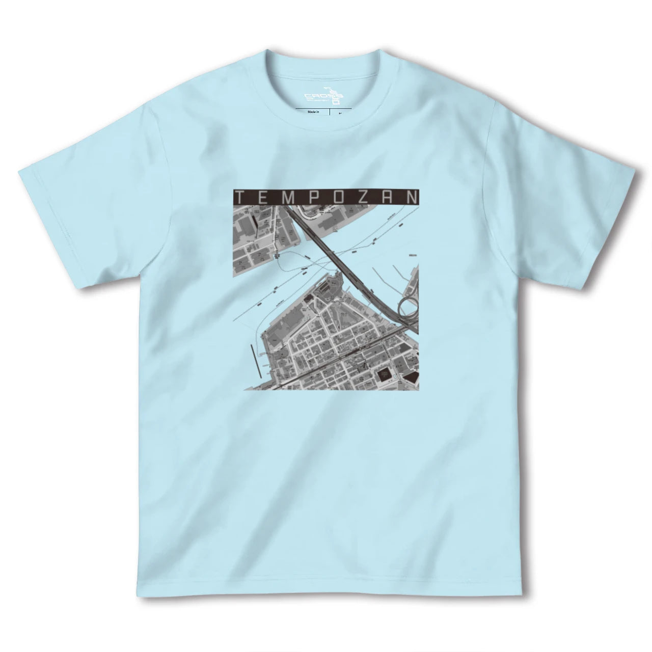 【天保山(大阪府)】地図柄ヘビーウェイトTシャツ