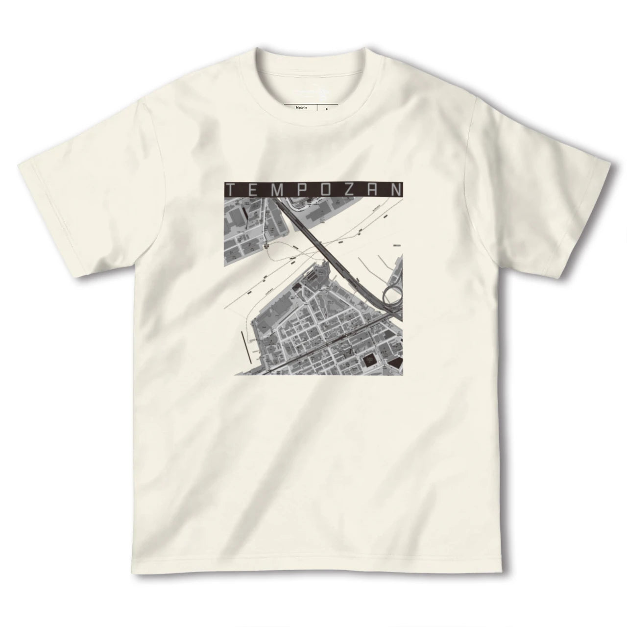 【天保山(大阪府)】地図柄ヘビーウェイトTシャツ