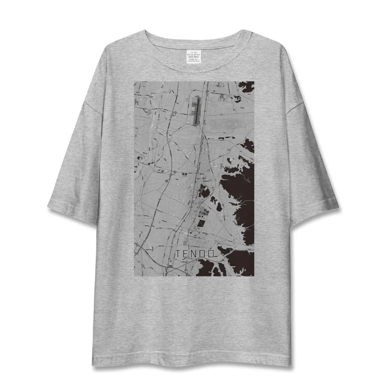 【天童(山形県)】地図柄ビッグシルエットTシャツ