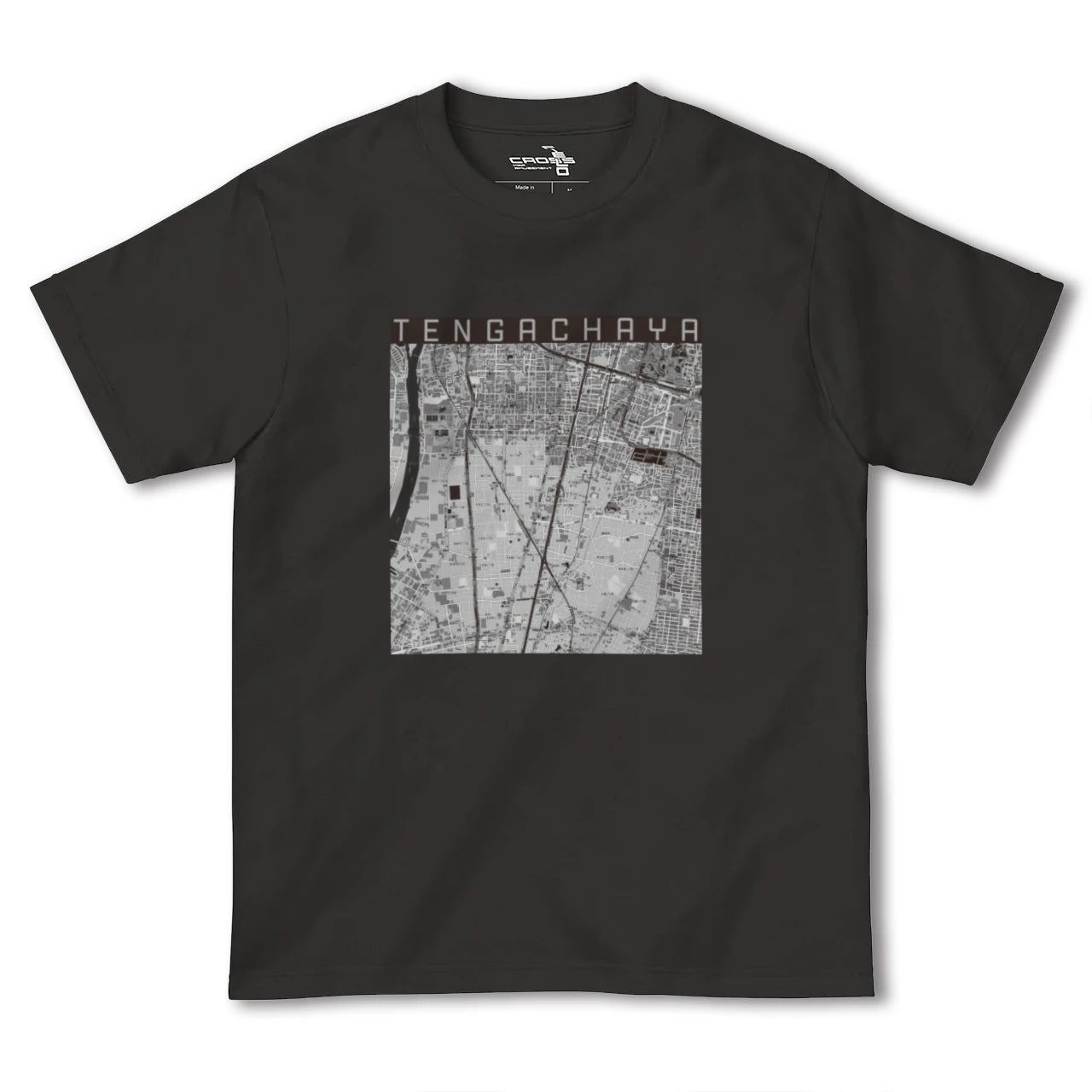【天下茶屋(大阪府)】地図柄ヘビーウェイトTシャツ