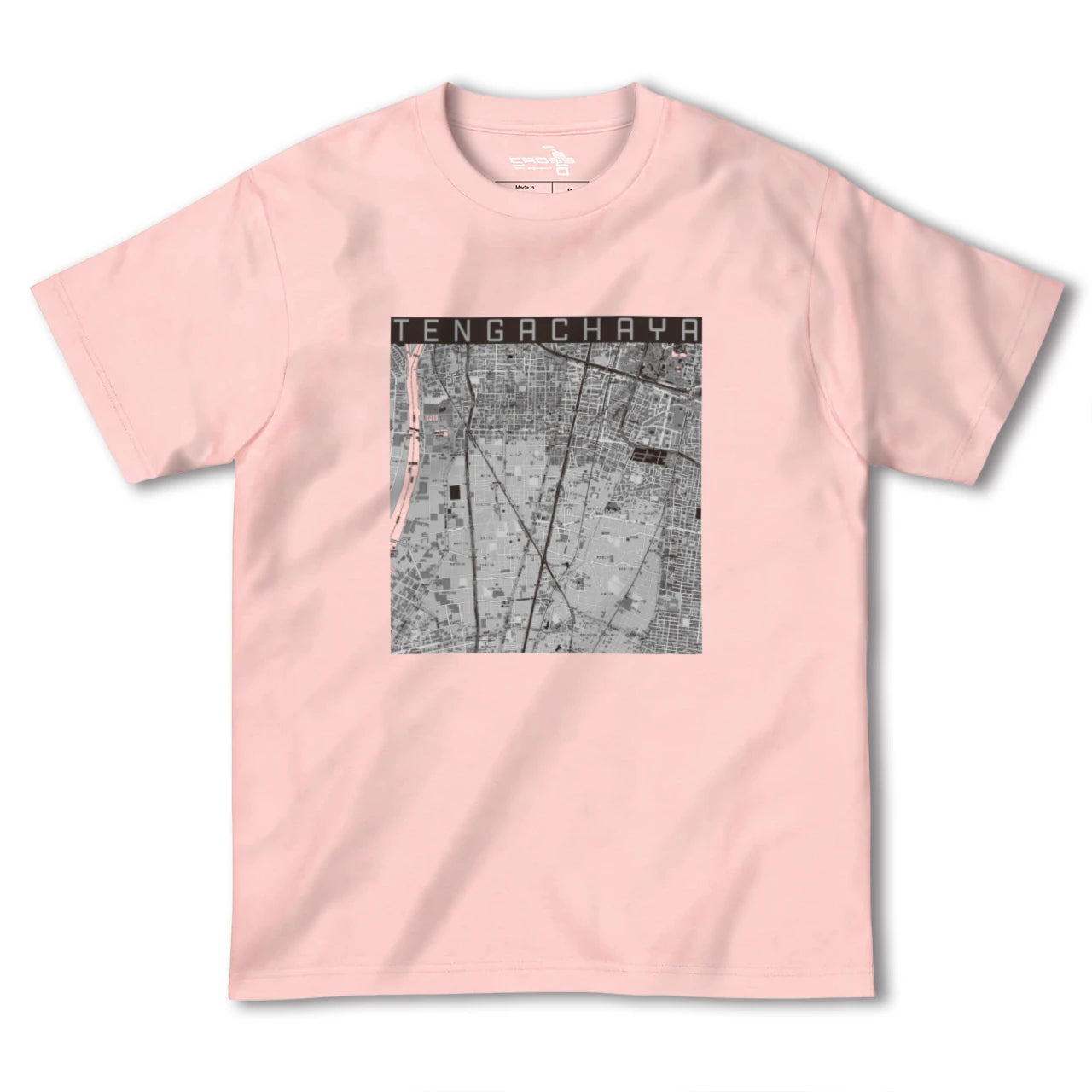【天下茶屋(大阪府)】地図柄ヘビーウェイトTシャツ