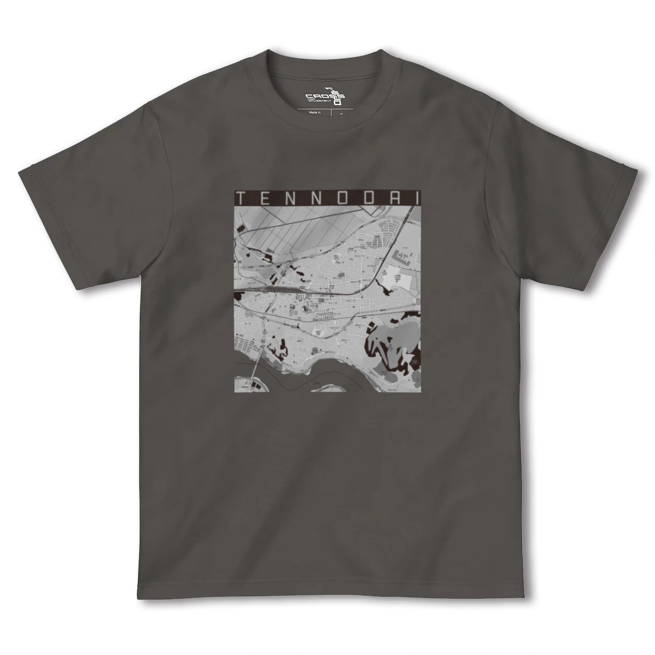 【天王台(千葉県)】地図柄ヘビーウェイトTシャツ