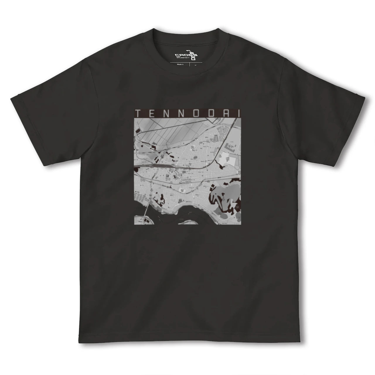 【天王台(千葉県)】地図柄ヘビーウェイトTシャツ