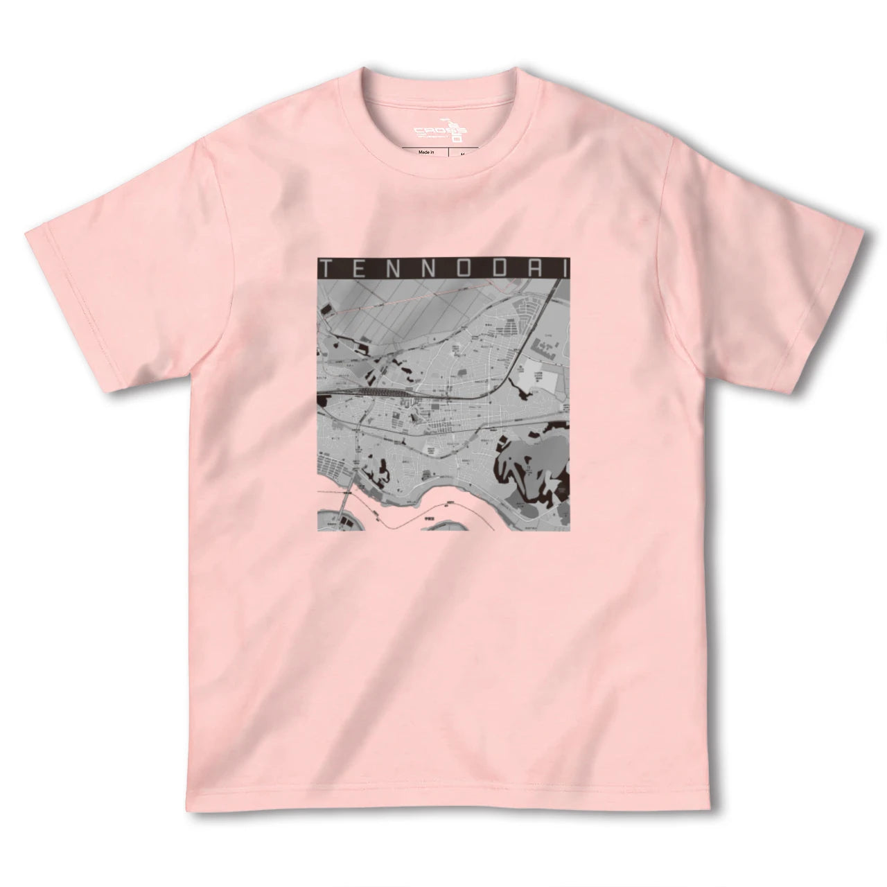 【天王台(千葉県)】地図柄ヘビーウェイトTシャツ