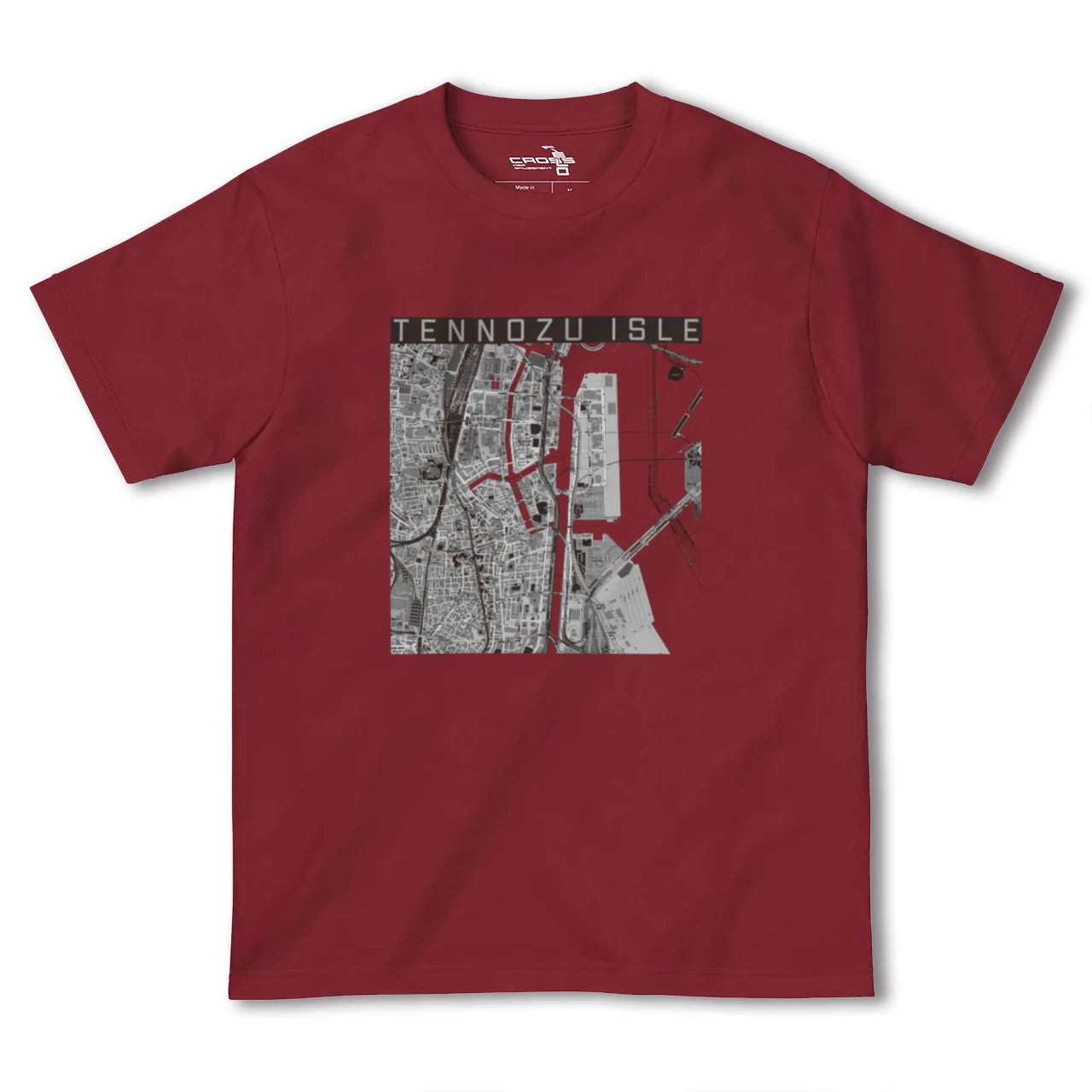 【天王洲アイル(東京都)】地図柄ヘビーウェイトTシャツ