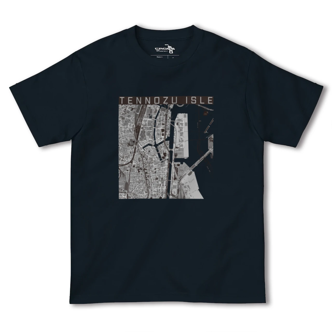【天王洲アイル(東京都)】地図柄ヘビーウェイトTシャツ