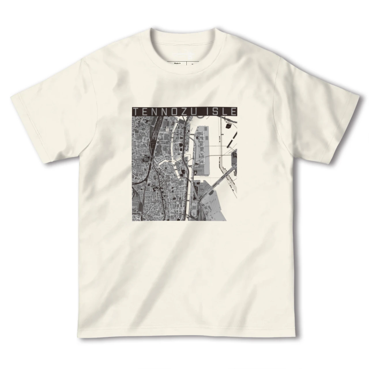 【天王洲アイル(東京都)】地図柄ヘビーウェイトTシャツ