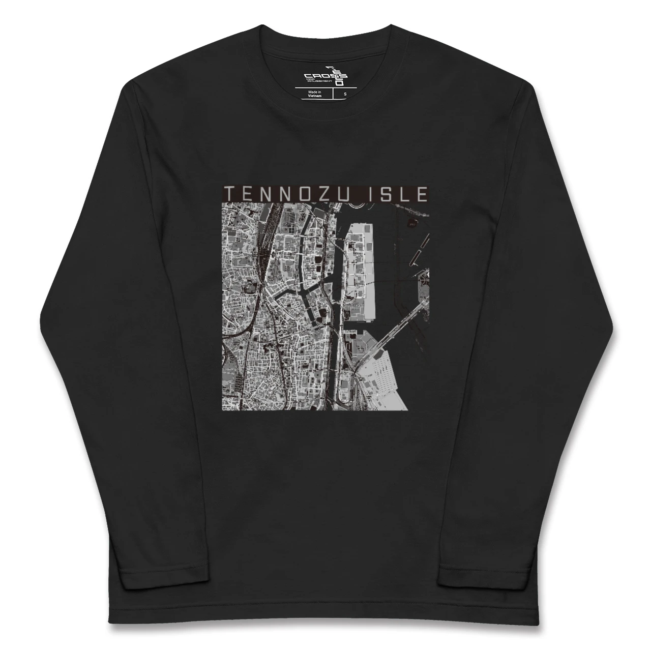 【天王洲アイル(東京都)】地図柄ロングスリーブTシャツ
