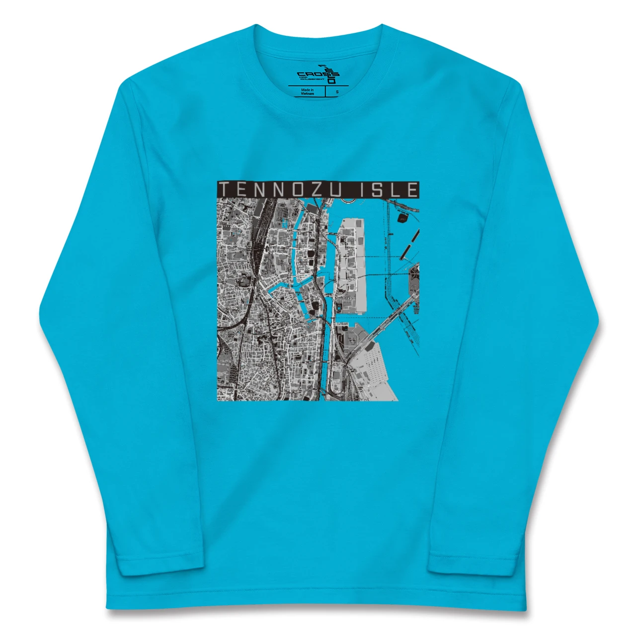 【天王洲アイル(東京都)】地図柄ロングスリーブTシャツ