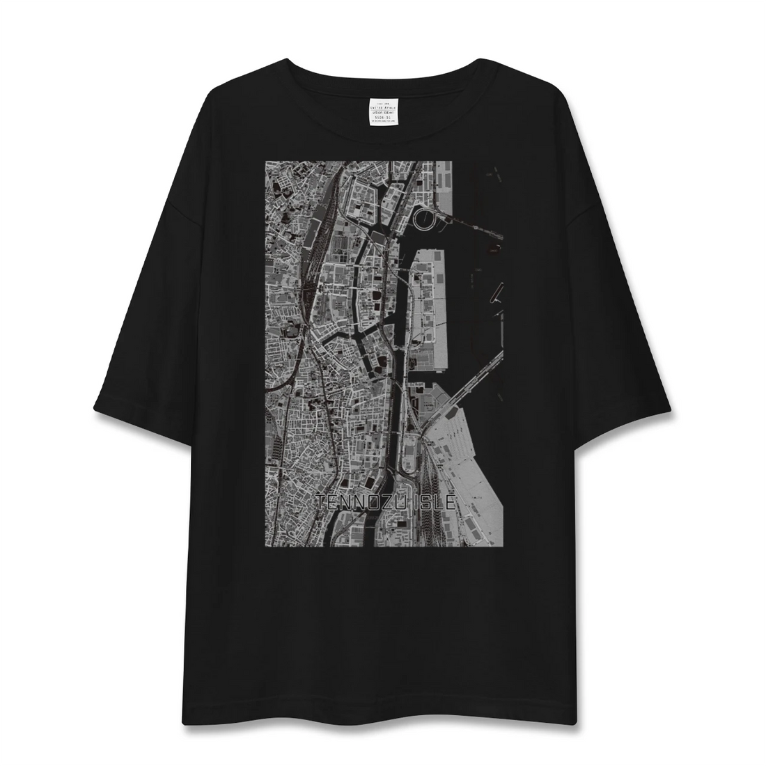 【天王洲アイル(東京都)】地図柄ビッグシルエットTシャツ