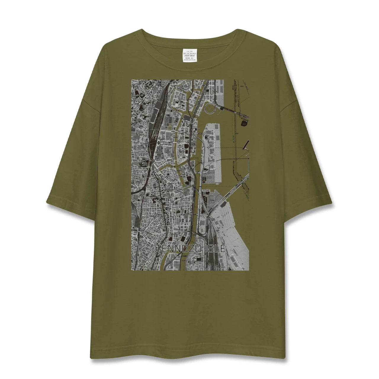 【天王洲アイル(東京都)】地図柄ビッグシルエットTシャツ
