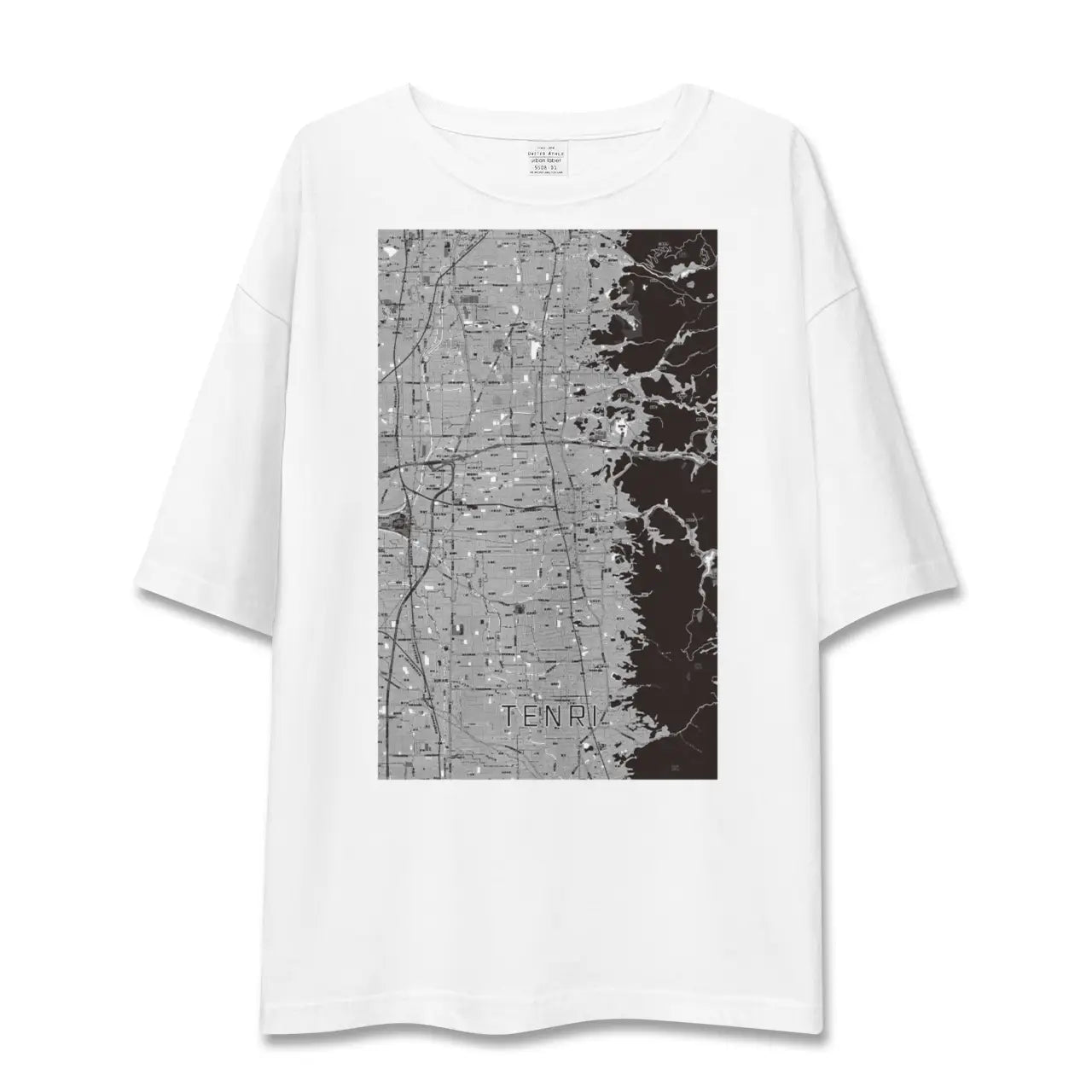 【天理(奈良県)】地図柄ビッグシルエットTシャツ