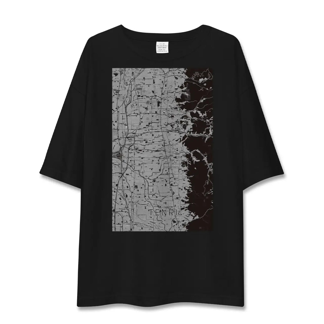 【天理(奈良県)】地図柄ビッグシルエットTシャツ