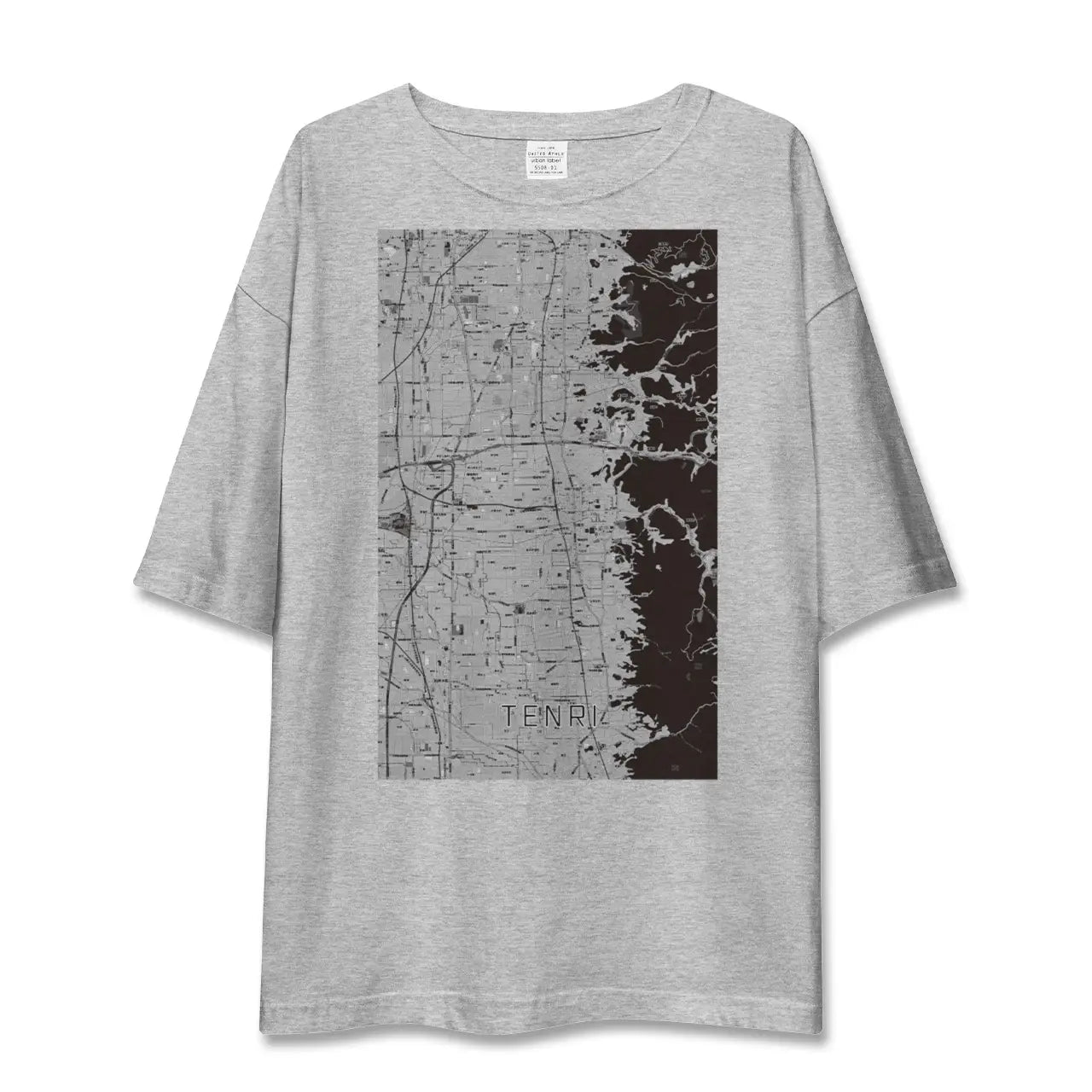 【天理(奈良県)】地図柄ビッグシルエットTシャツ